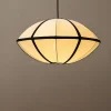Evelyn taklampa i tyg 50 cm svartvit Northlight