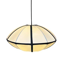 Evelyn taklampa i tyg 50 cm svartvit Northlight