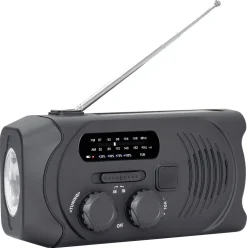 Exibel vevradio med solcell och powerbank