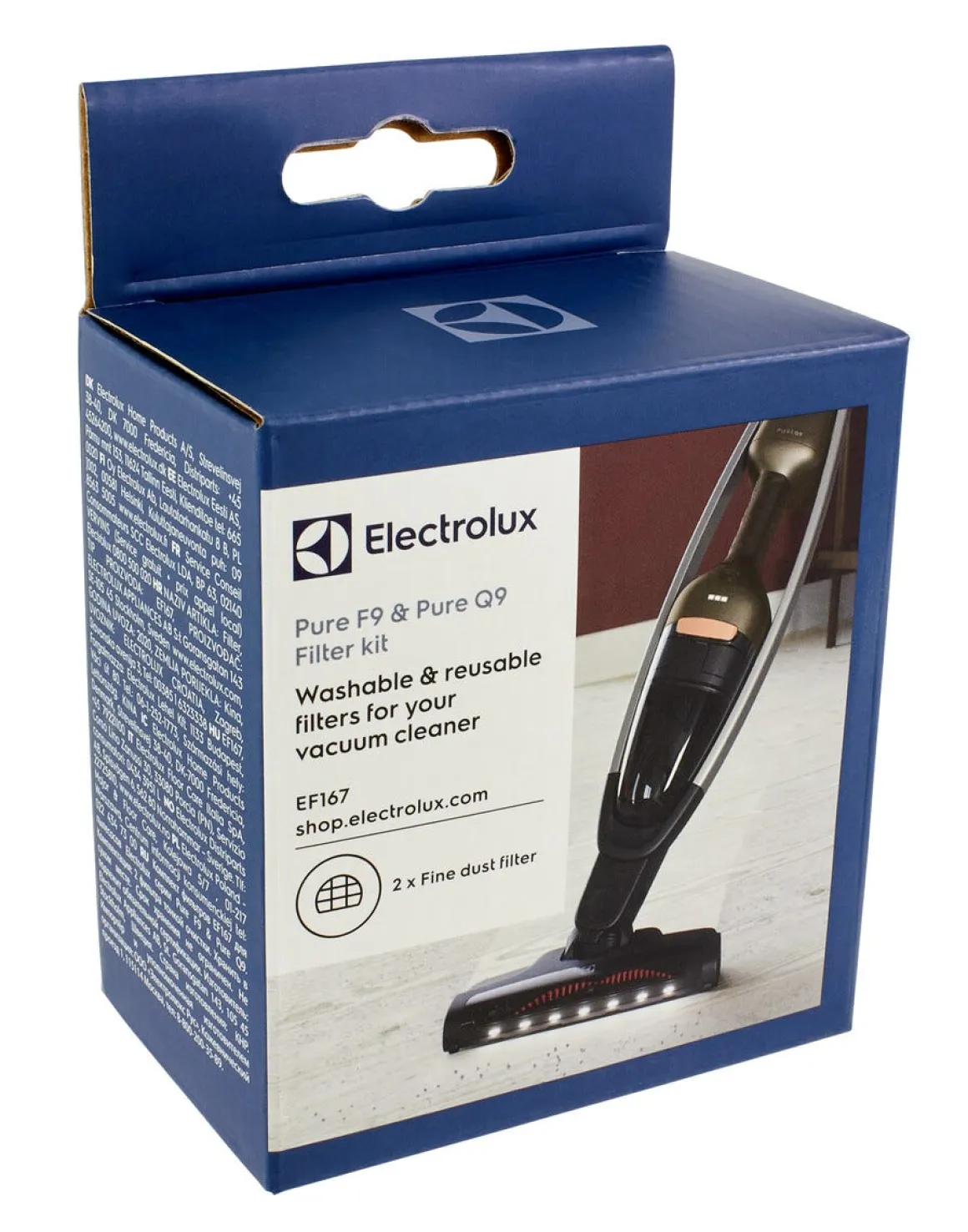 Filtersats EF167 Electrolux Pure F9/Q9/Clean 600 skaftdammsugare