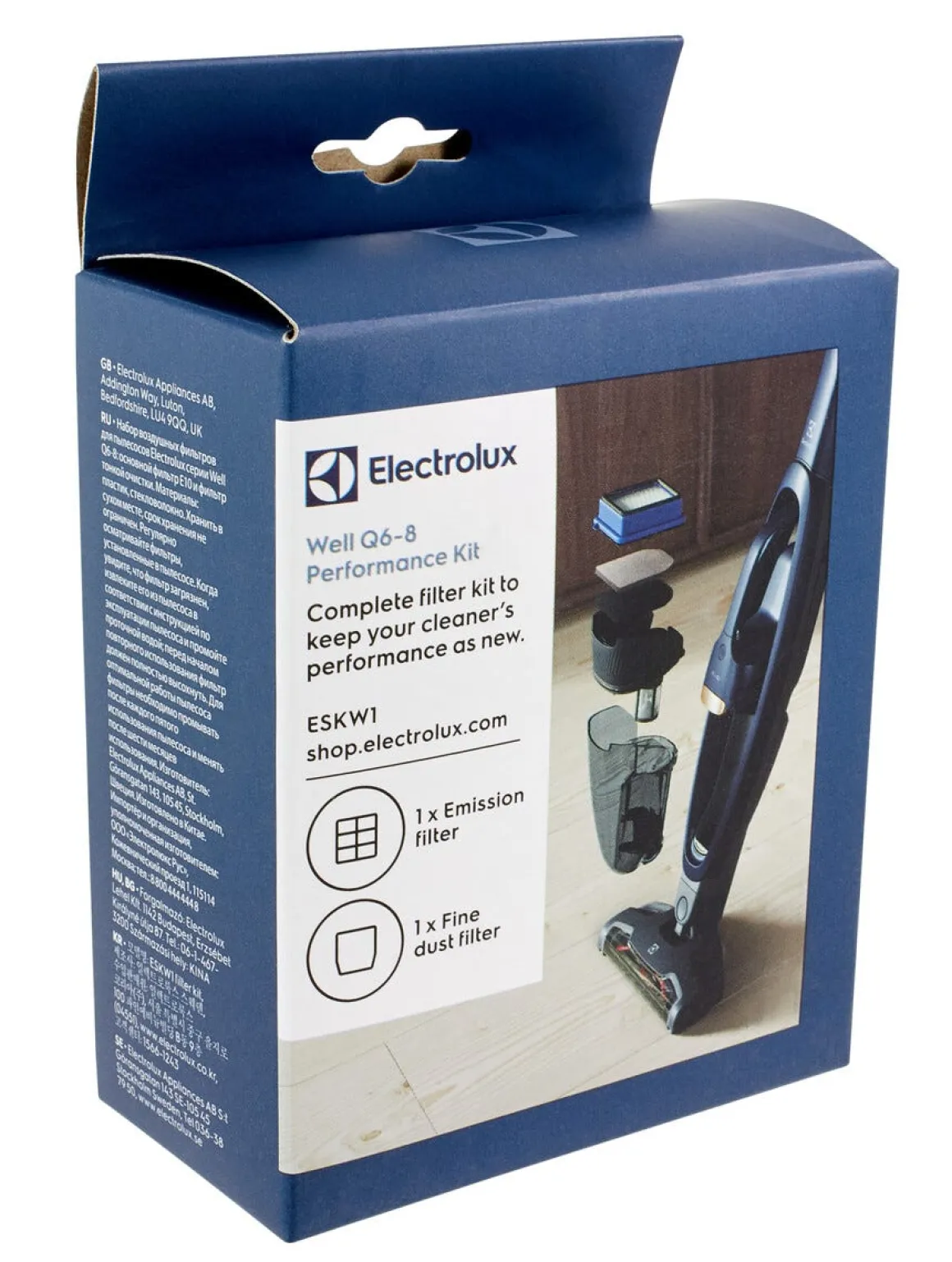 Filtersats ESKW1 Electrolux Well Q6-8/Clean 500 skaftdammsugare
