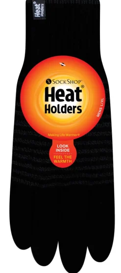 Fingervante Heat Holders herr, svart