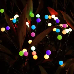 Firefly lysande trädgårdsdekoration solcell RGB