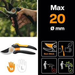 Fiskars Solid sekatör med sidoskär M P321