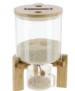 Flingdispenser i glas med kran och lock, 5 l