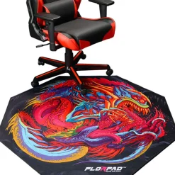 Florpad Hyper Beast golvskydd till gamingstol, 100 cm