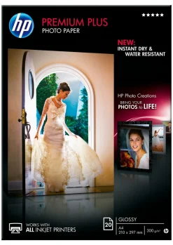 Fotopapper A4 HP Premium Plus, Glossy