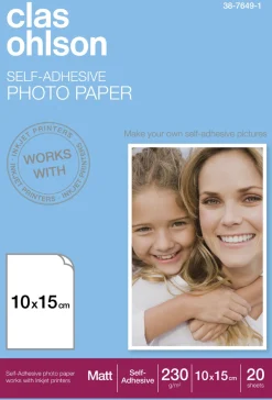 Fotopapper självhäftande, Clas Ohlson