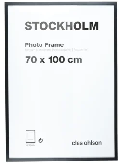 Fotoram Stockholm, svart