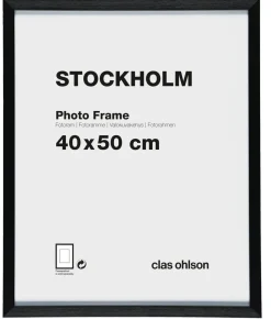 Fotoram Stockholm, svart
