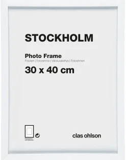 Fotoram Stockholm, vit