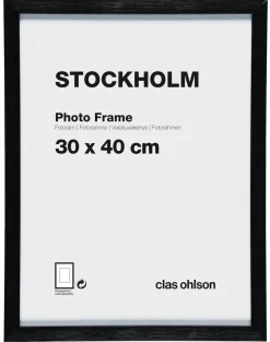Fotoram Stockholm, svart