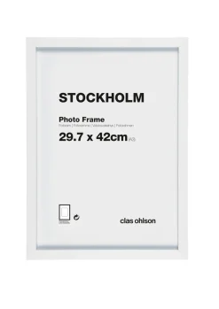 Fotoram Stockholm, vit