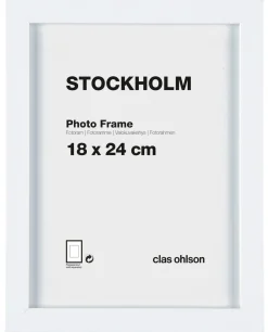 Fotoram Stockholm, vit