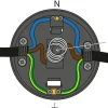 Fotströmbrytare 1-pol 250 V / 2 A