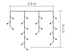 Förlängning till Istappsslinga kallvit LED, Northlight