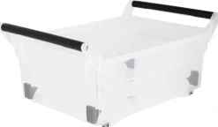 Förvaringsbox med handtag och hjul