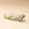 Förvaringslåda justerbar transparent grön 23-36,5 cm