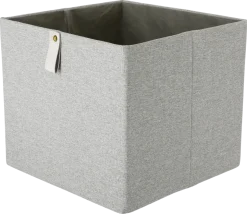 Förvaringslåda kvadrat, linnelook