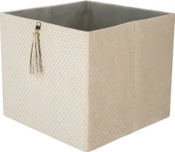 Förvaringslåda kvadrat, sammet