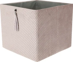Förvaringslåda kvadrat, sammet