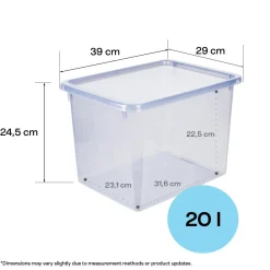 Förvaringslåda Modul, rökfärgad