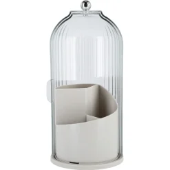 Förvaring sminkborstar, med lock, 12,3 x 27 cm