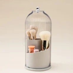 Förvaring sminkborstar, med lock, 12,3 x 27 cm
