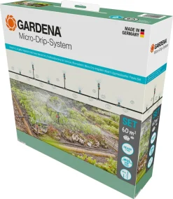 Gardena bevattning köksträdgård startset, 60 m2
