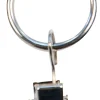 Gardinring med klämma, 10-pack