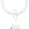 Gardinring med klämma, 10-pack