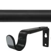 Gardinstång med ändknoppar och väggfästen, 120-210 cm