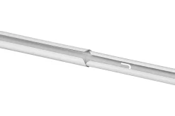 Gardinstång med väggfäste, 9 cm, vit