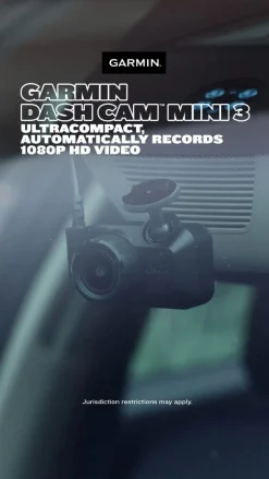 Garmin Dash Cam Mini 3 bilkamera, 1080p