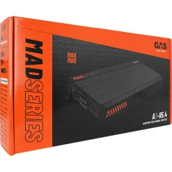 GAS Audio Power MAD A2-85.4 4-kanaligt slutsteg, 4x85W RMS
