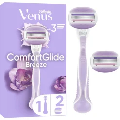 Gillette Venus Comfortglide Breeze rakhyvel, 2 rakblad