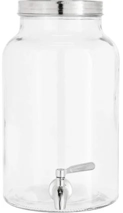 Glasburk med kran, 6 liter