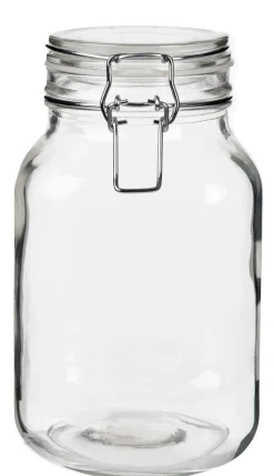 Glasburk med lock