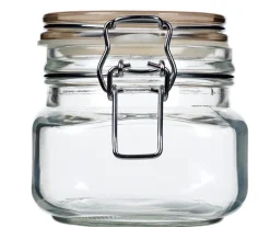 Glasburk med lock