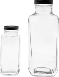 Glasflaska med skruvlock