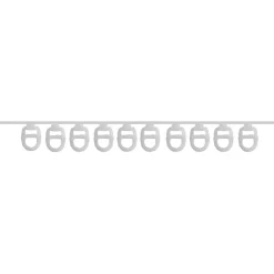 Glid till gardinskena Alex, vit, 10-pack