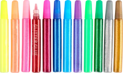 Glitterlim 12-pack, från 3 år