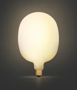 Globlampa E27 dimbar LED Oval Globe Opal XL