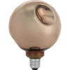 Globlampa LED E27 4,5 W dimbar mässing metallic, 125 mm