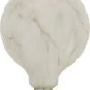 Globlampa LED E27 marmor, varmvit
