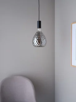 Globlampa LED E27 Smokey, 200 mm