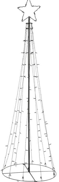 Gran med ljusslingor LED, 191 cm