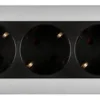 Grenuttag 6-vägs, strömbrytare, aluminium