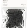 Gummiband blandade storlekar 50 gram, svart