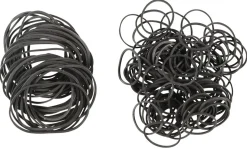 Gummiband blandade storlekar 50 gram, svart